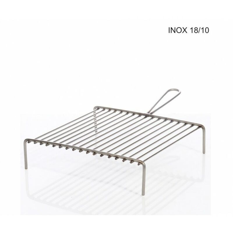 GRATICOLA GRIGLIA ACCIAIO INOX 70x35 PER BARBECUE