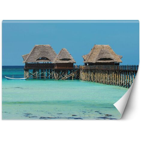 Carta Da Parati, Maldive Capanne tropicali sull'acqua - 100x70 (1/5)