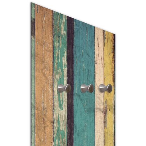 Appendiabiti Da Parete A Forma Di Albero In Legno Massello Di Mangostano - Realizzato A Mano In Thailandia - 200x40x20 Cm - Pezzo Unico Naturale