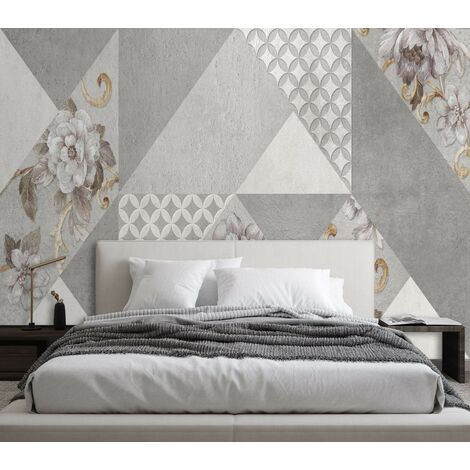 Carta Da Parati Parete Di Pietra Grigia Fotomurale | Carta Parati