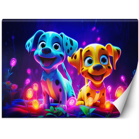 Wallpaper, Neon dogs - 100x70 (1/5)