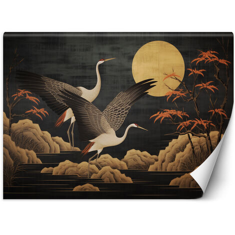 Wallpaper, Peacocks against the moon - 100x70 (1/5)
