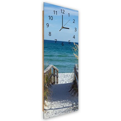 Orologio da parete, La strada per la spiaggia - 30x90 (1/5)
