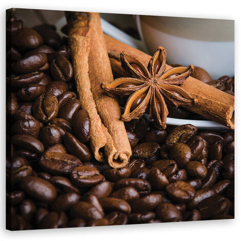 Quadro su tela, Anya Star and Coffee - 50x50 (1/4)