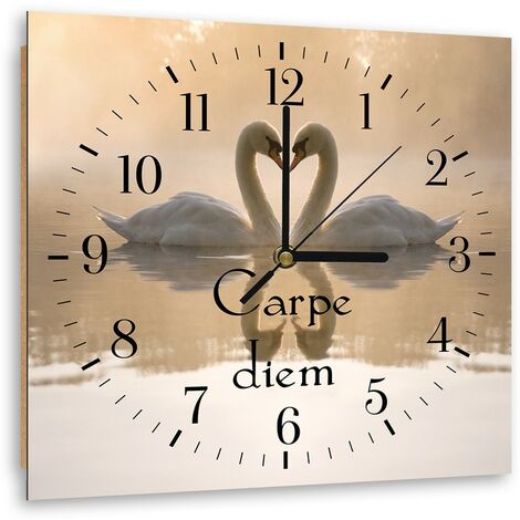 Orologio Da Parete Vetro Per Bambini Con Animali Dello Zoo - 30x30 Cm, Batteria AA, Fatto In Europa - copertina