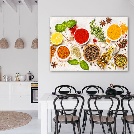 Quadro Su Tela Decorativo Erbe E Spezie | Islandburner 100x57cm, Stampa Naturale Per Pareti
