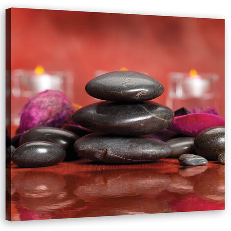 Quadro su Tela Zen Pietra E Sabbia Giardino Concetto Per Relax Meditazione Spiritualità Purezza E Equilibrio Rocce E Linee Spa Benessere Sfondo Murale Poster Stampa Immagini