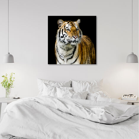 Quadro da parete 50x100 cm senza cornice fauna selvatica tigre in