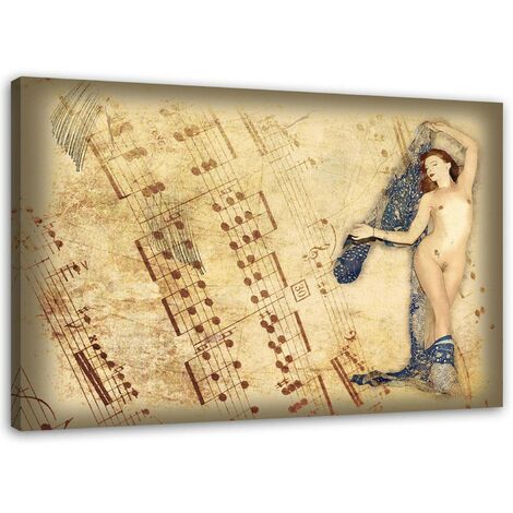 Quadro su tela, Dipinti di nudo donna retrಠ- 90x60 (1/5)