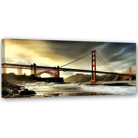 Skyline New York Colorato Islandburner City Notte Manhattan Usa Quadri Quadro Su Tela New York