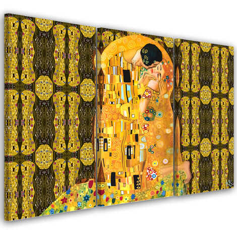 Quadro su tela 3 paneli, Adempimento di una donna astrazione - 60x40 (1/4)
