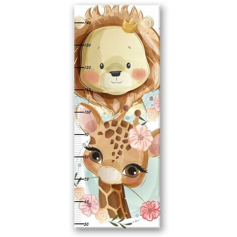 Grafico di Crescita per Bambini, Leone e giraffa - 40x100