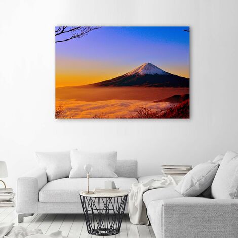 Quadro su tela, Paesaggio montano del Monte Fuji - 100x70