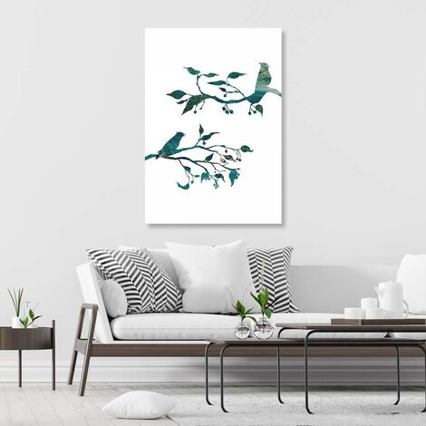 Stampa Su Tela Uccelli Marini Bianchi - Quadro Moderno Per Parete, Decorazione Casa E Ufficio