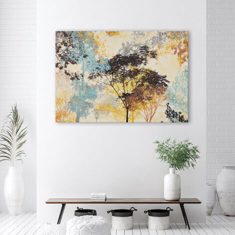 Quadro Moderno Capezzale Sacra Famiglia H Albero Arredo Casa Arte Stampa  Tela