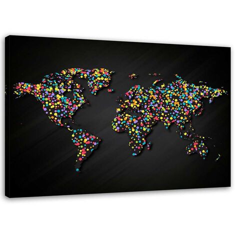 Mappa Del Mondo Vintage Con Paesi