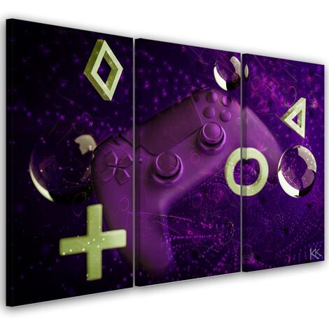 Quadro su tela 3 paneli, Console di gioco - 150x100 (1/5)