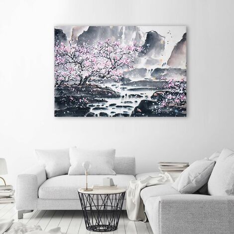Stampa su tela, Acquerello giapponese - 120x80