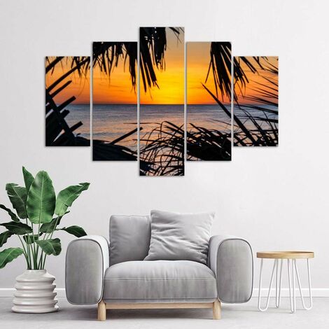Novart Quadros Mare - Collage Moderno Tramonto