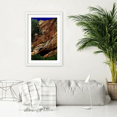 Quadro con cornice, Paesaggio roccioso - 40x60