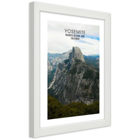 Quadro con cornice, Roccia nel Parco Nazionale dello Yosemite - 60x90 (1/5)