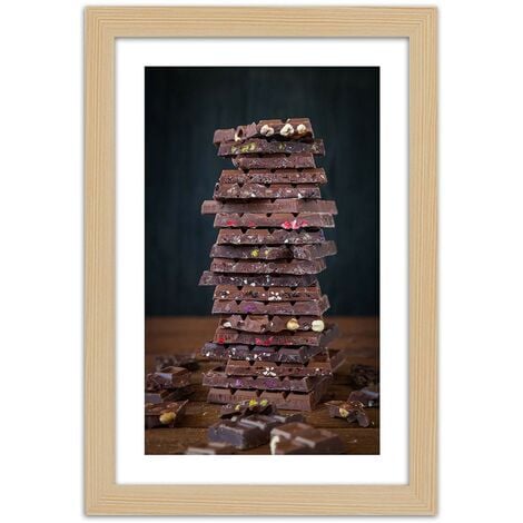 Quadro con cornice, Torre di cioccolato da dessert - 30x45