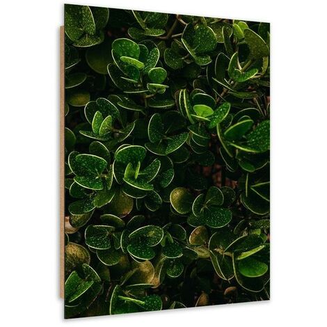Tableau Botanique Moderne Quadro, Feuilles Et Baies, Tons Vert Et Beige
