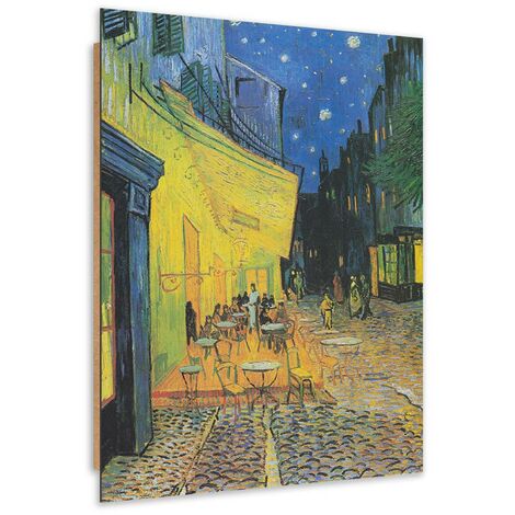 Quadro deco panel, Terrazza di un caffਠdi notte - riproduzione di V. van Gogh - 40x60 (1/5)