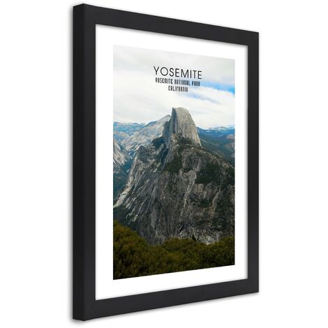 Quadro con cornice, Roccia nel Parco Nazionale dello Yosemite - 60x90 (1/5)