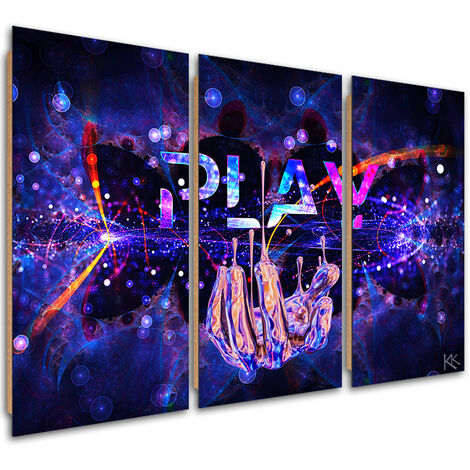 Feeby Quadro su Tela Non Tessuta 200x100 cm Alberi Natura Foresta 5 pezzo Stampa Murale Fotografia Decorazione da parete per Soggiorno Camera da Letto Foglie Astrazione Rami multicolore