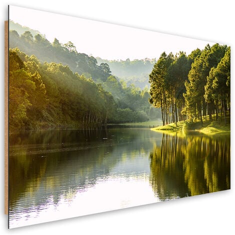 Quadro deco panel, Natura dell'albero della foresta paesaggistica - 100x70