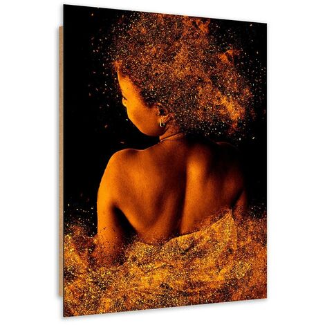 Quadro deco panel, Giovane donna in polvere d'oro - 40x60 (1/5)