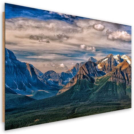 Quadro deco panel, Natura del paesaggio di montagna - 120x80