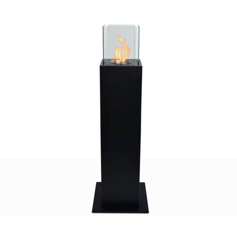 Divina Fire Camino a Bioetanolo da Giardino Capri - Nero - H110 cm