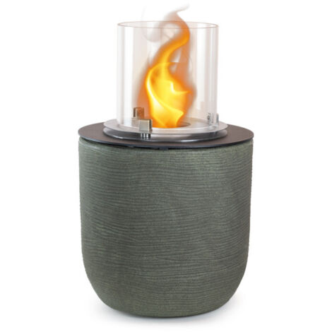 Divina Fire Camino a Bioetanolo Raffaello Verde Salvia 1,5lt - 35x55cm