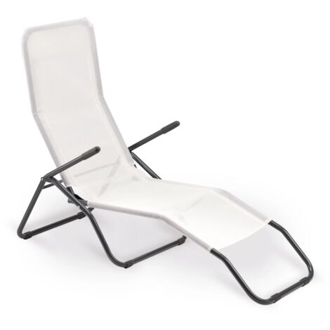 Sdraio Formentera basculante 57x140x96h cm bianca