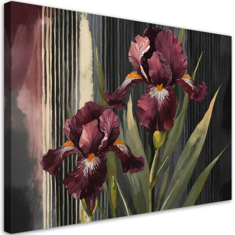 Quadro su tela, Fiori botanici rossi - 60x40 (1/5)
