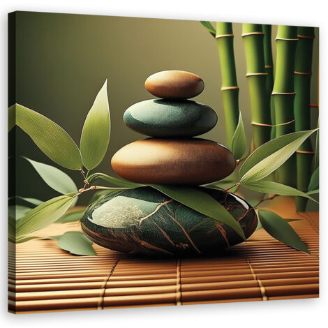 Quadro su tela, Pietre Zen Spa - 30x30