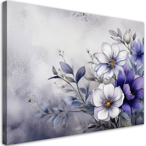 Quadro su tela, Fiori Natura Lilla - 120x80 (1/5)