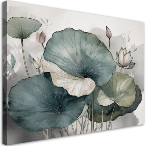 Quadro su tela, Gigli Piante Fiori - 120x80 (1/5)