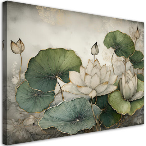 Quadro su tela, Piante Gigli Fiori - 120x80 (1/5)