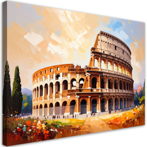 Quadro su tela, Colosseo di Roma Vista - 120x80 (1/2)