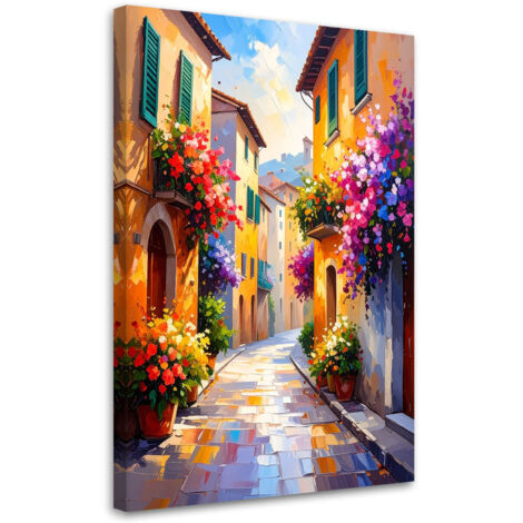 Quadro su tela, Colorate e belle stradine italiane - 40x60 (1/2)