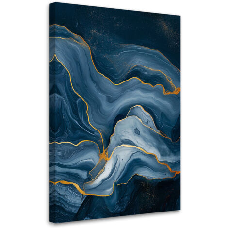 Quadro su tela, Astratto marino Pietra Glamour - 80x120 (1/3)