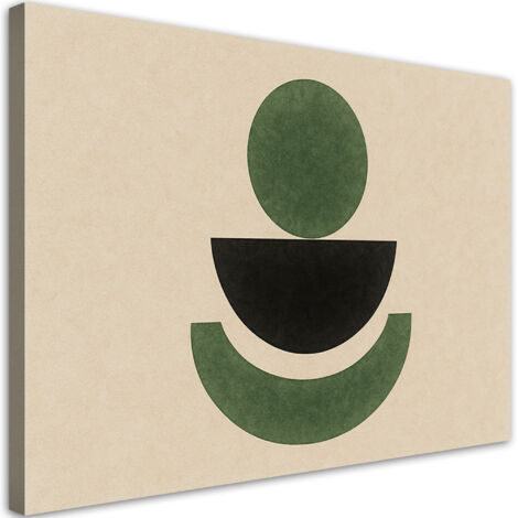 Quadro su tela, Geometria Astratto Verde - 120x80 (1/3)