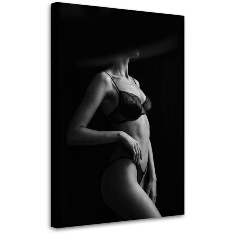 Quadro su tela, Donna in biancheria intima - 80x120 (1/3)