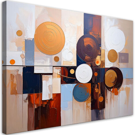 Quadro su tela, Astrattismo Cerchi colorati - 60x40
