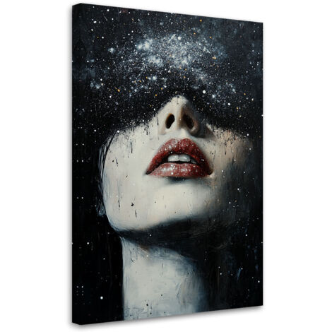 Quadro su tela, Donna Ritratto di una celebrità  Astratto - 80x120 (1/3)