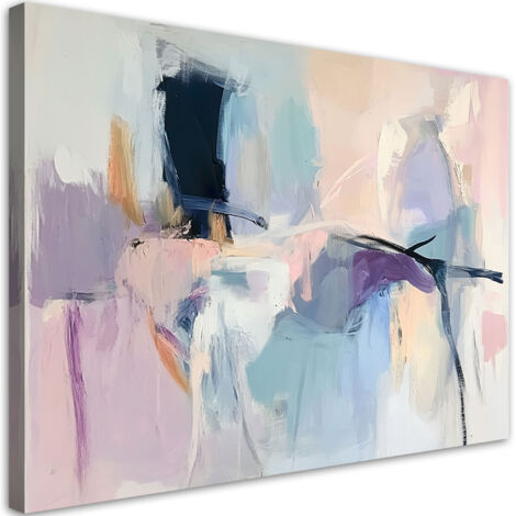Quadro su tela, Pastello Astrazione delicata - 60x40 (1/3)
