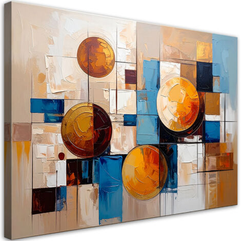 Quadro su tela, Forme geometriche colorate - 120x80 (1/3)